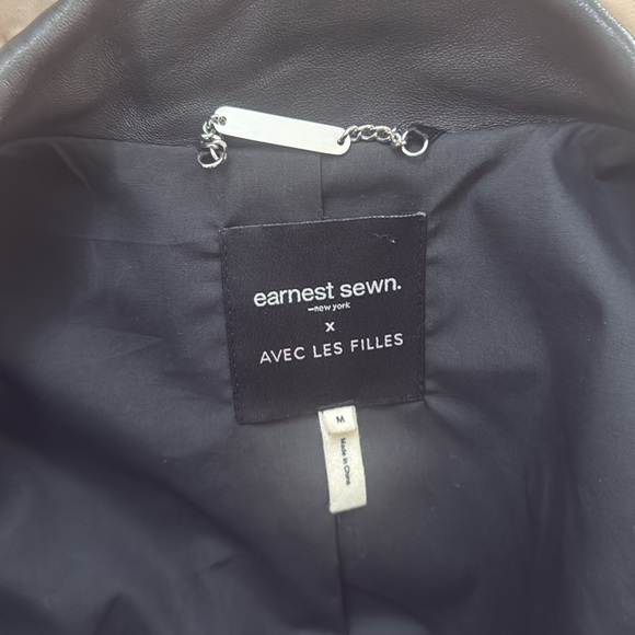 Leather biker jacket size m - Picture 5 of 6